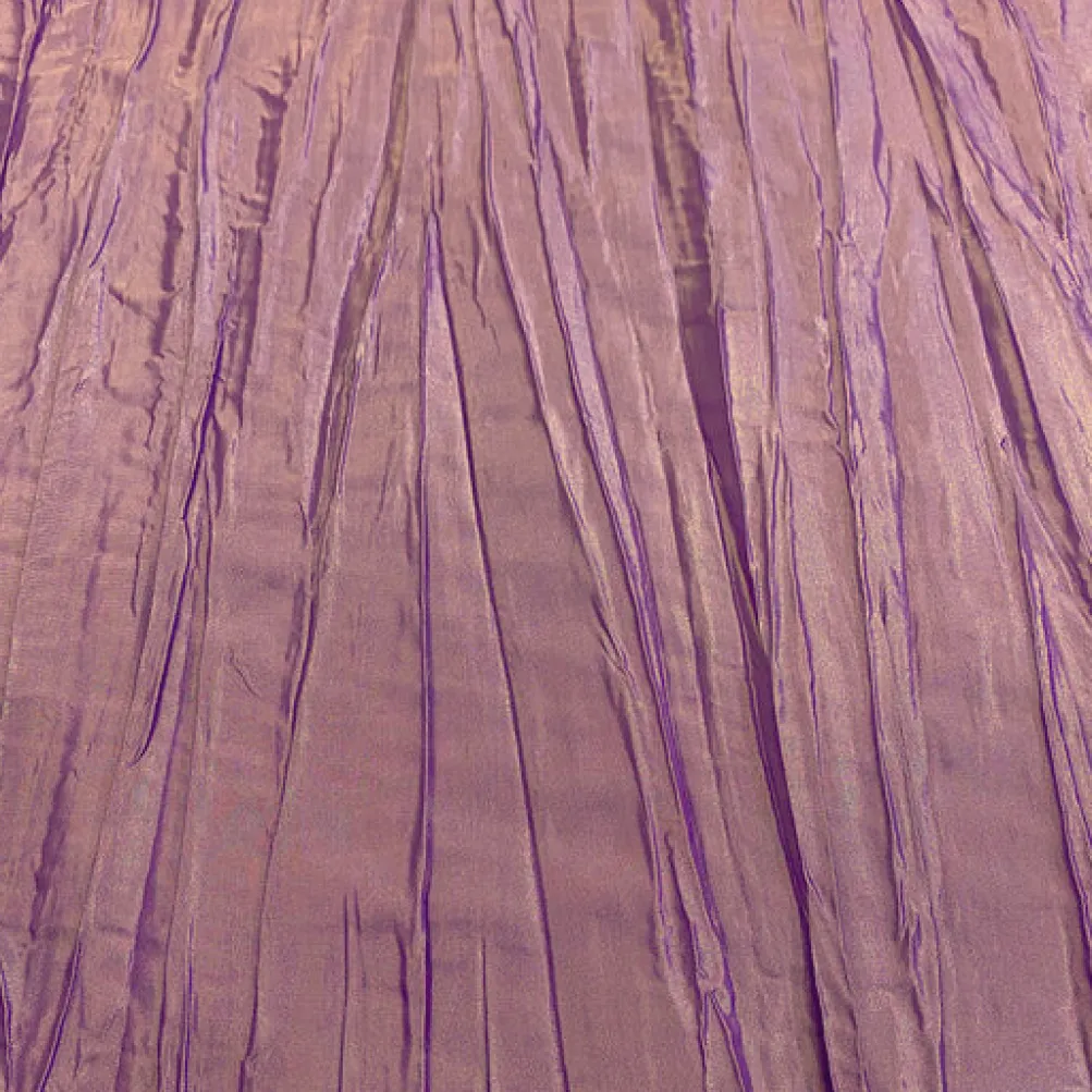 Accordion Taffeta Table Runner in Mauve