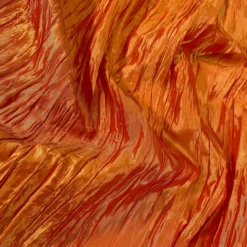 Accordion Taffeta Table Runner in Orange