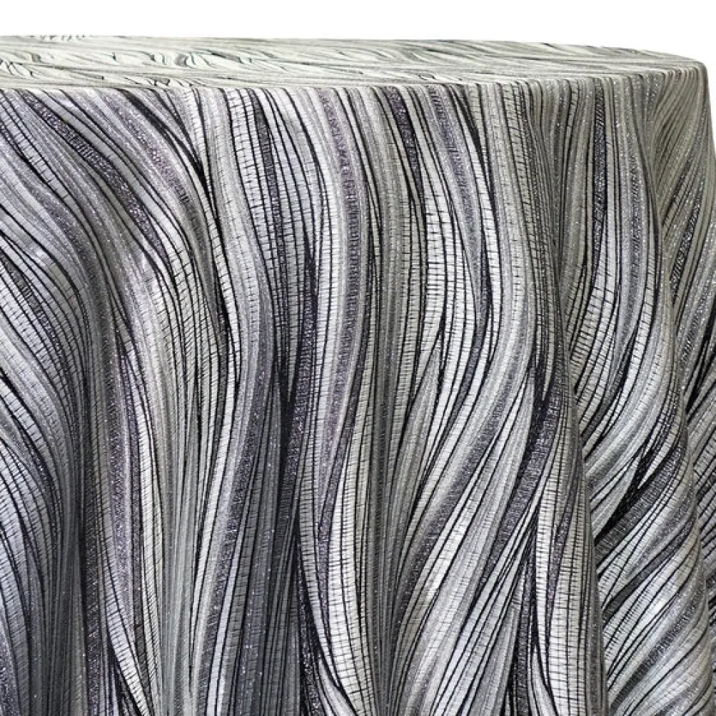 Allure Jacquard Table Linen in Silver