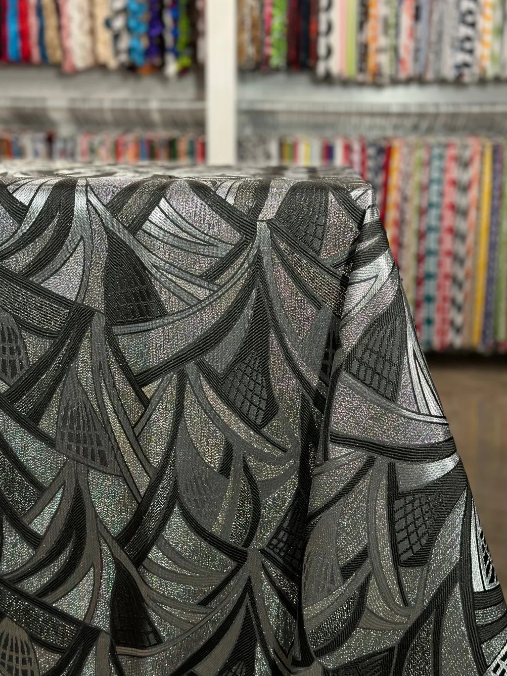 Allure Jacquard Table Linen in Ritz
