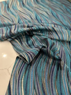 Allure Jacquard Table Linen in Blue