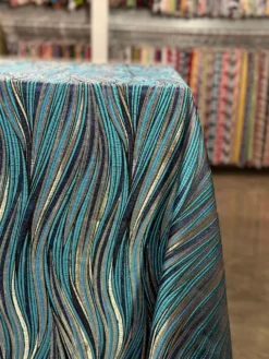 Allure Jacquard Table Linen in Blue