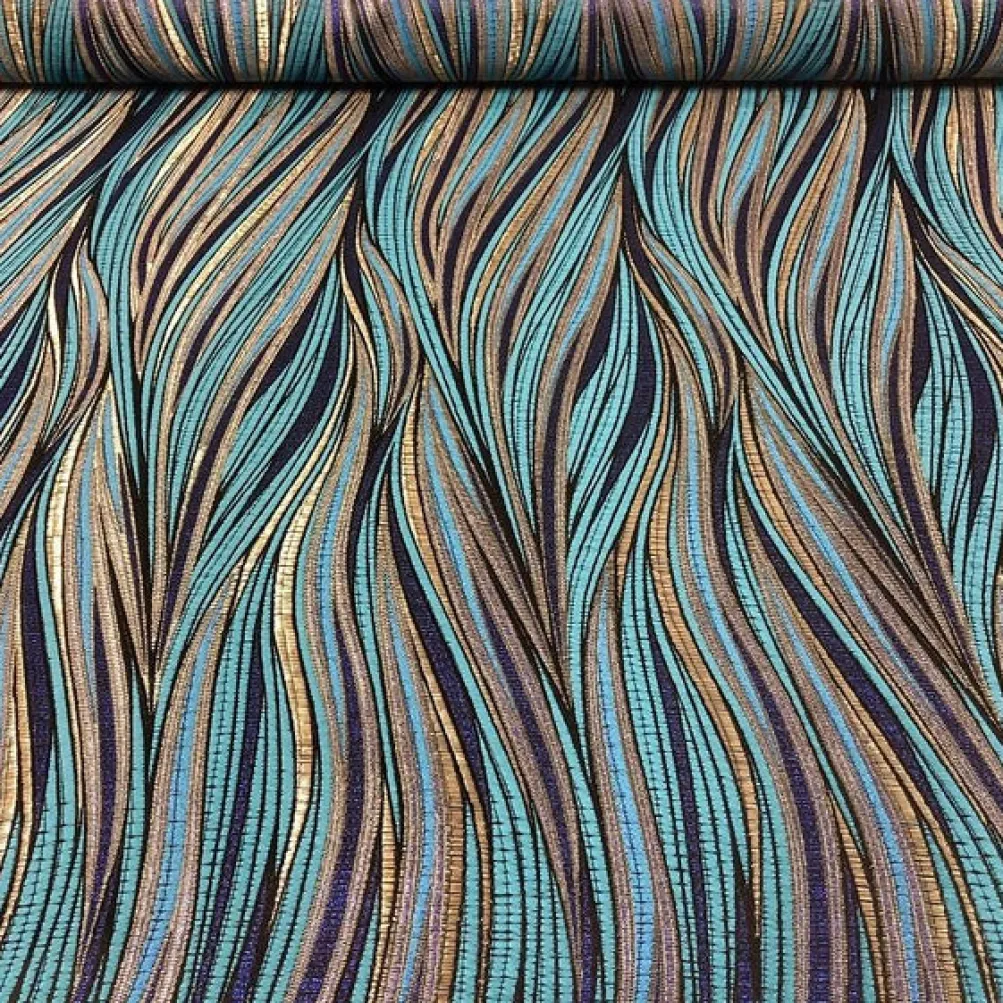 Allure Jacquard Table Linen in Blue