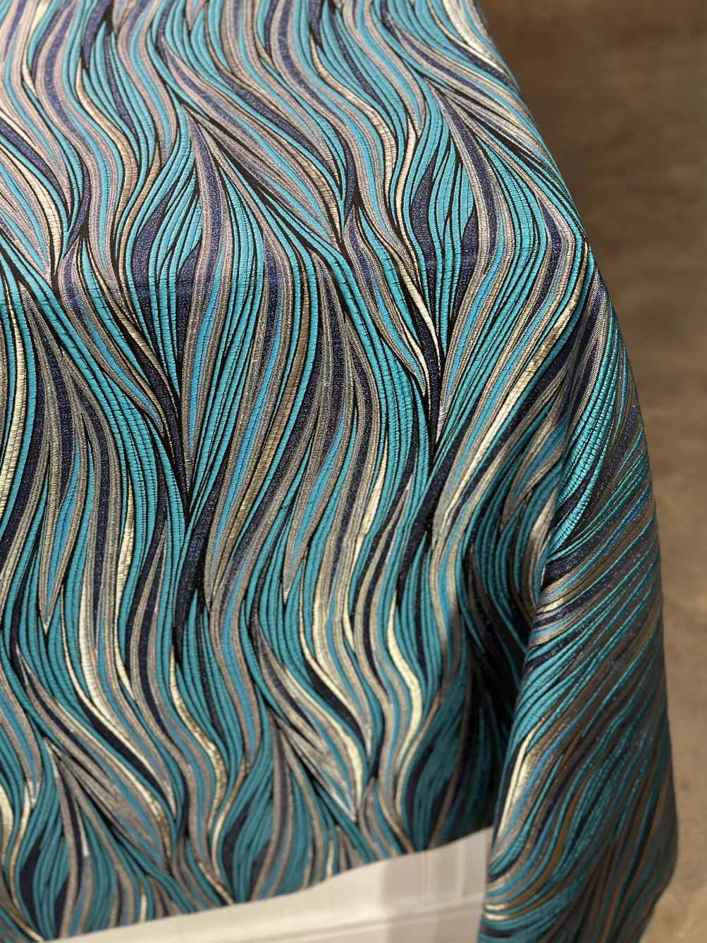 Allure Jacquard Table Linen in Blue