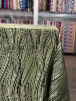 Allure Jacquard Table Linen in Green