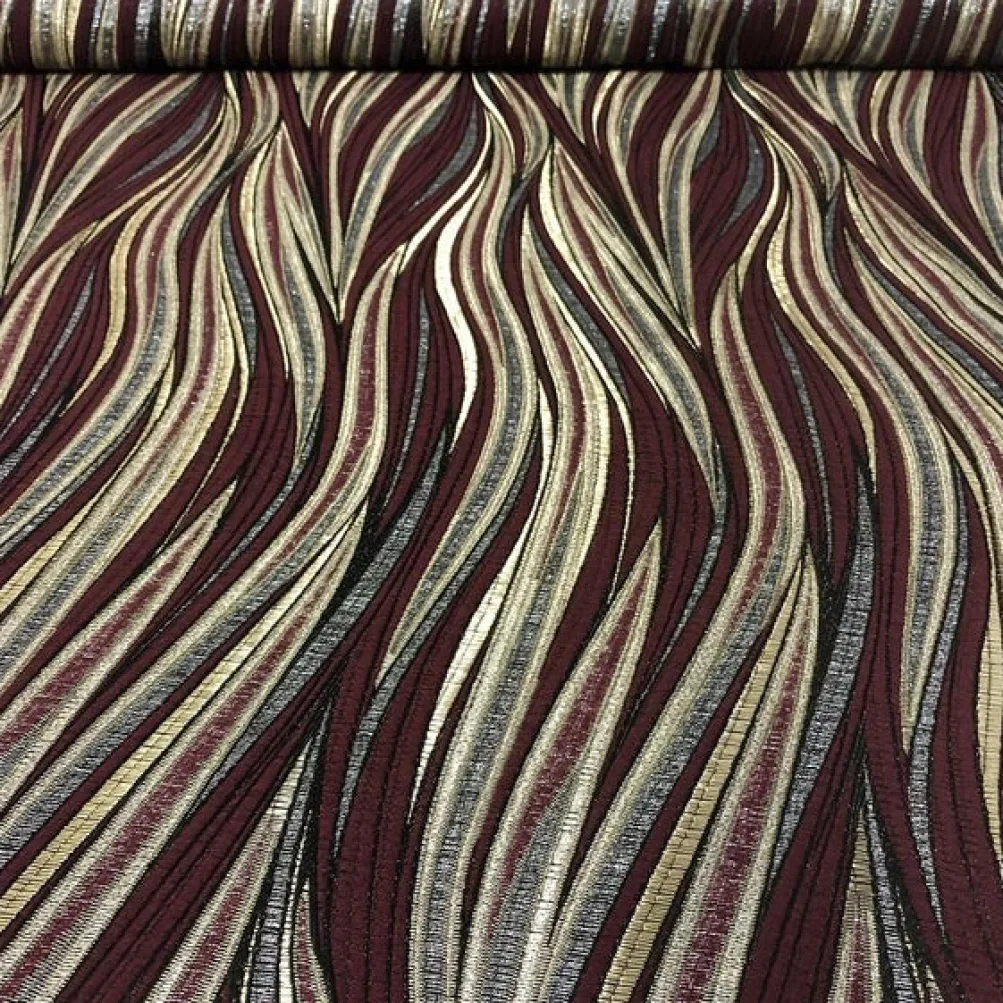 Allure Jacquard Table Linen in Burgundy