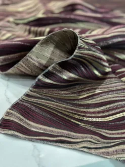 Allure Jacquard Table Linen in Burgundy
