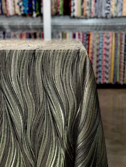 Allure Jacquard Table Linen in Taupe