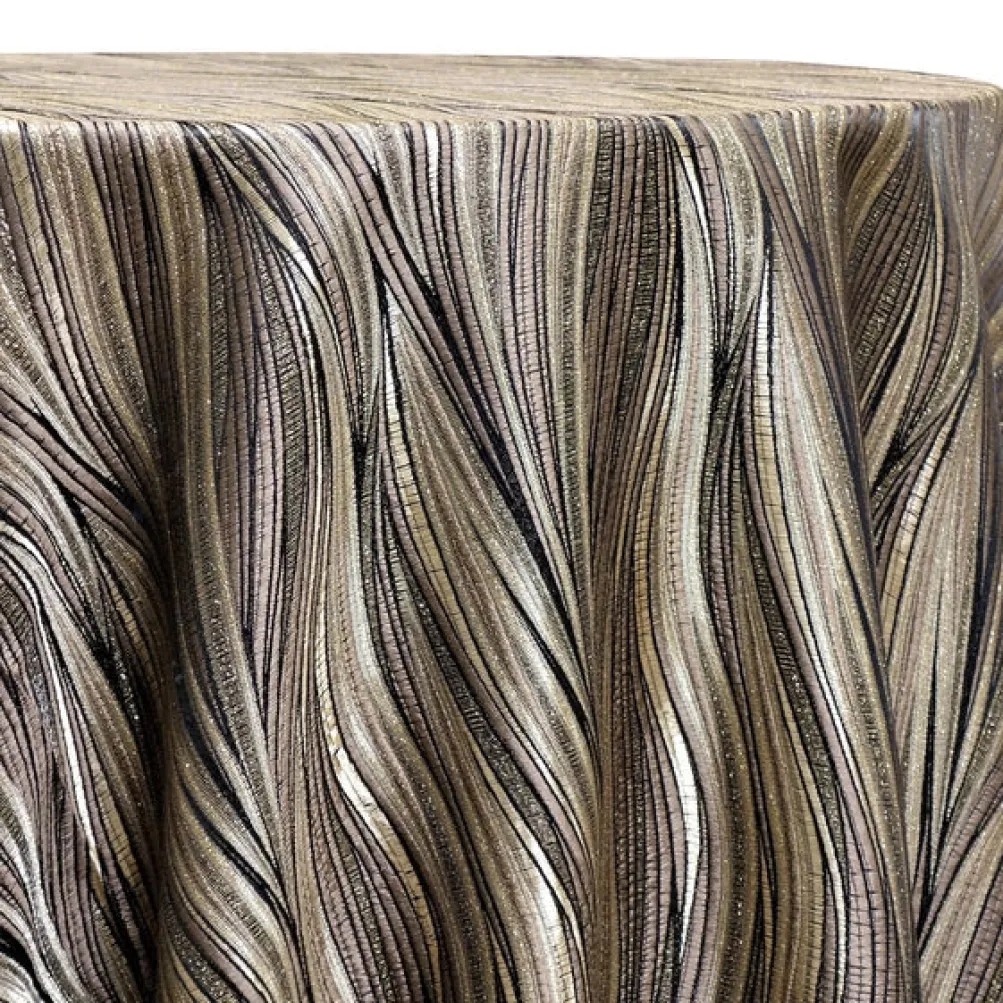 Allure Jacquard Table Linen in Taupe