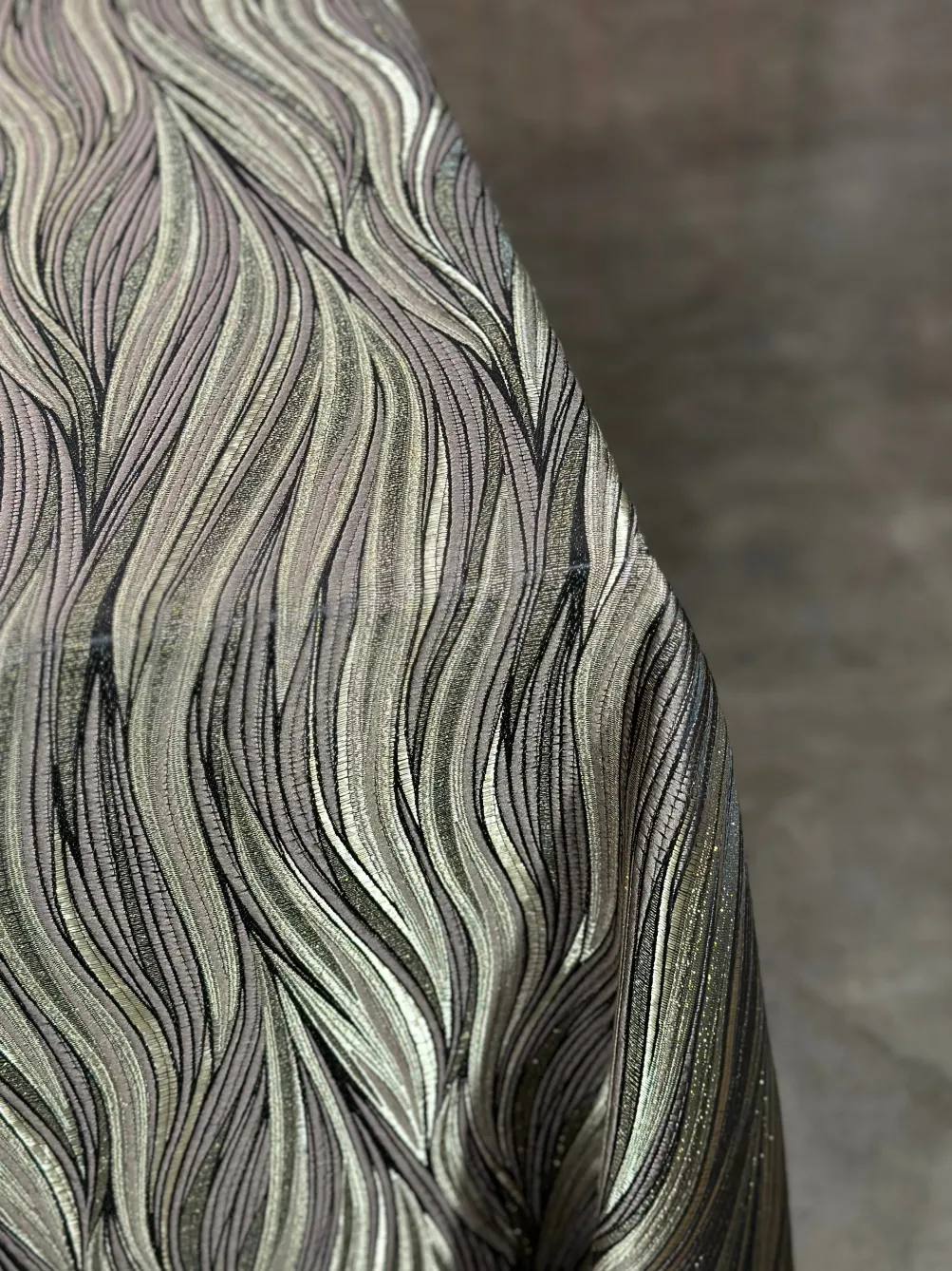 Allure Jacquard Table Linen in Taupe
