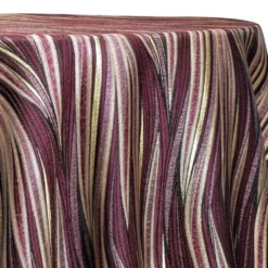 Allure Jacquard Table Linen in Plum