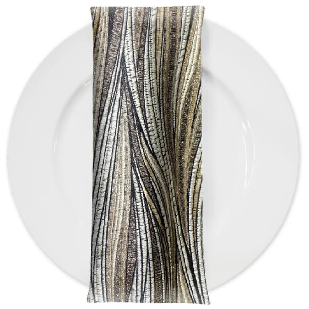 Allure Jacquard Table Napkin in Khaki