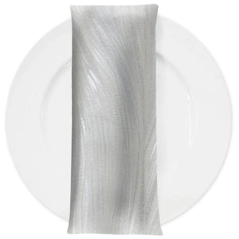 Allure Jacquard Table Napkin in White