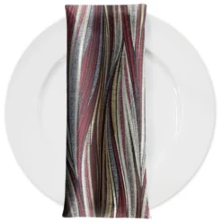 Allure Jacquard Table Napkin in Burgundy 1