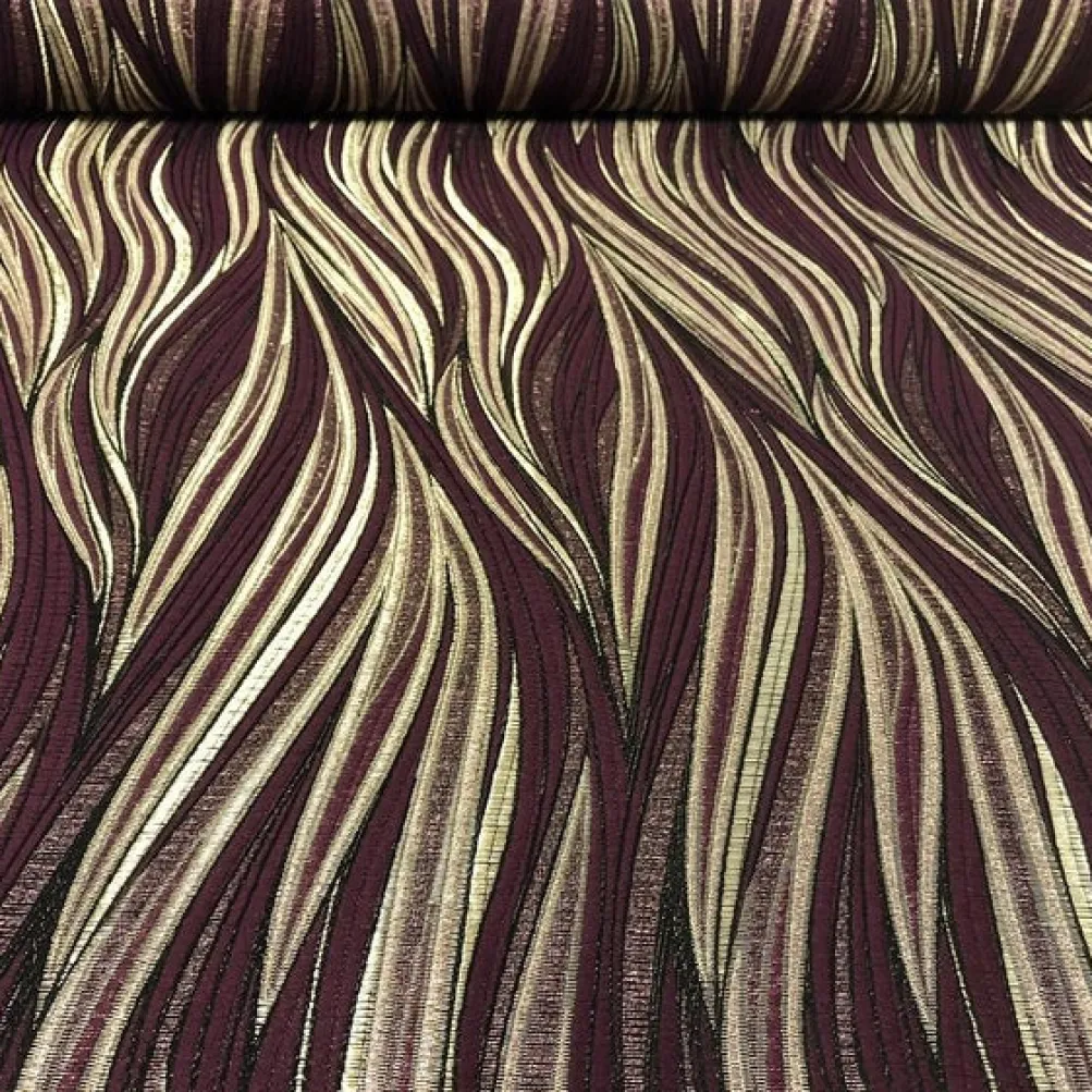 Allure Jacquard Table Napkin in Burgundy 1