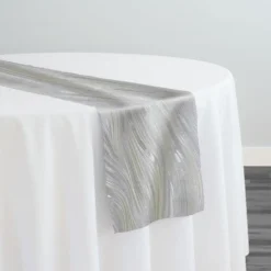 Allure Jacquard Table Runner in Ivory
