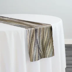 Allure Jacquard Table Runner in Khaki