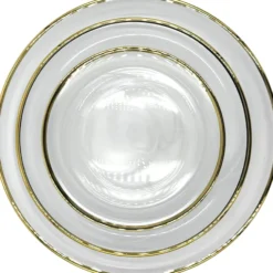 Amaya - Glass Dinnerware in White (Item # 0350)