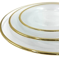 Amaya - Glass Dinnerware in White (Item # 0350)