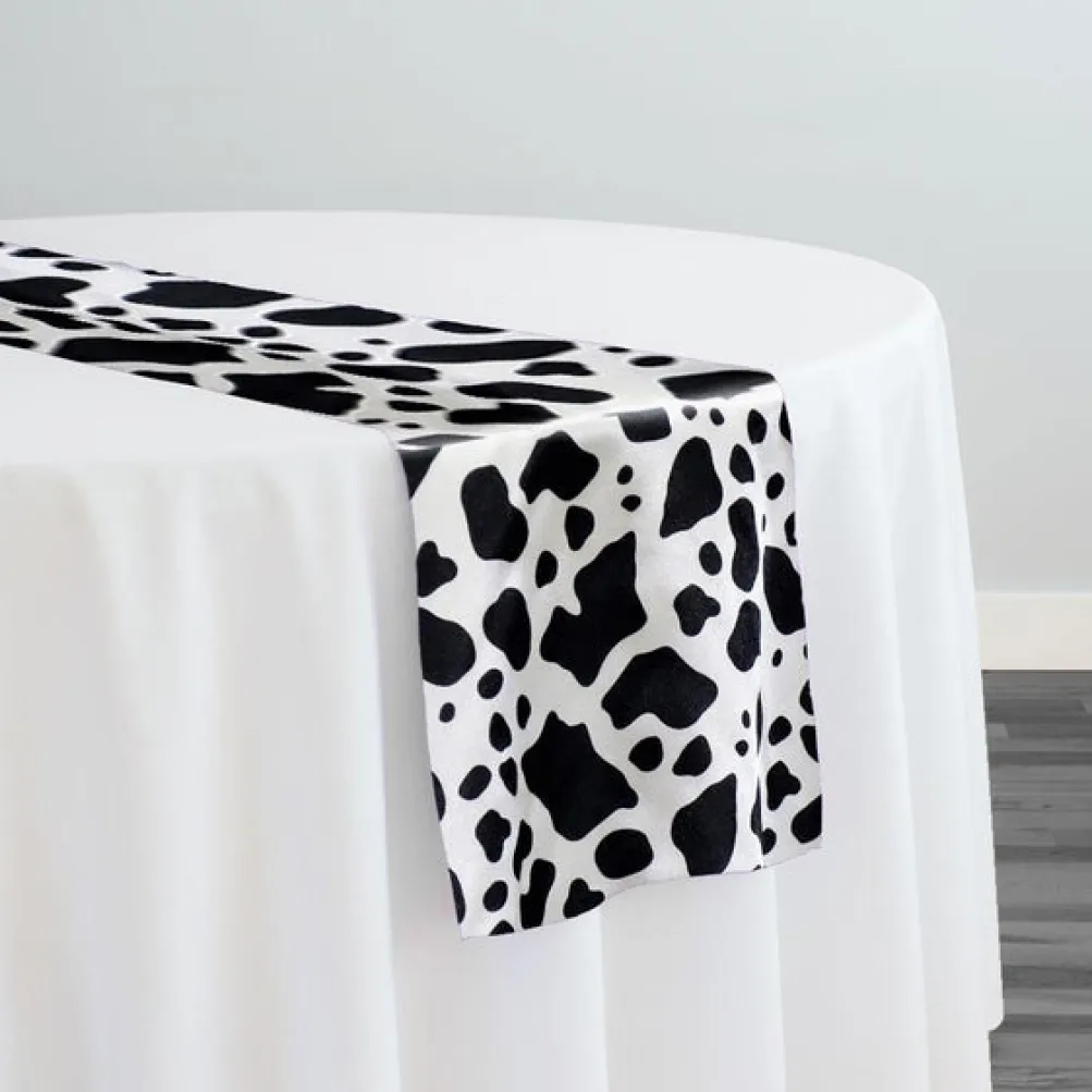 Animal Print Table Runner in Cow