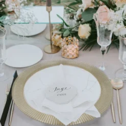 Apollo - Glass Charger Plate in Gold (Item # 0328)