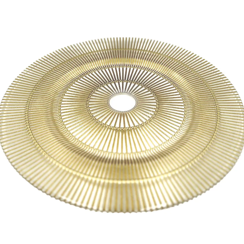 Apollo - Glass Charger Plate in Gold (Item # 0328)