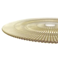 Apollo - Glass Charger Plate in Gold (Item # 0328)