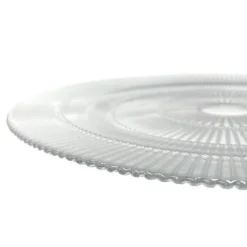 Apollo - Glass Charger Plate in Silver (Item # 0328)