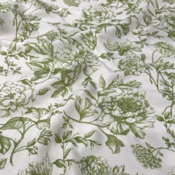 Artistry Bloom (Slub Print) Table Linen in Sage