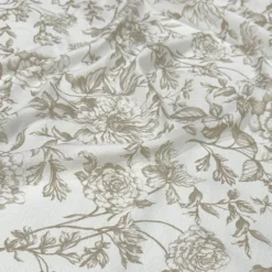 Artistry Bloom (Slub Print) Table Linen in Taupe
