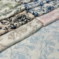 Artistry Bloom (Slub Print) Table Linen in Taupe