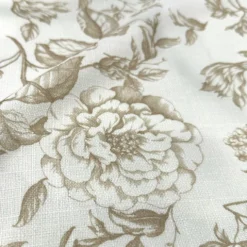 Artistry Bloom (Slub Print) Table Linen in Taupe