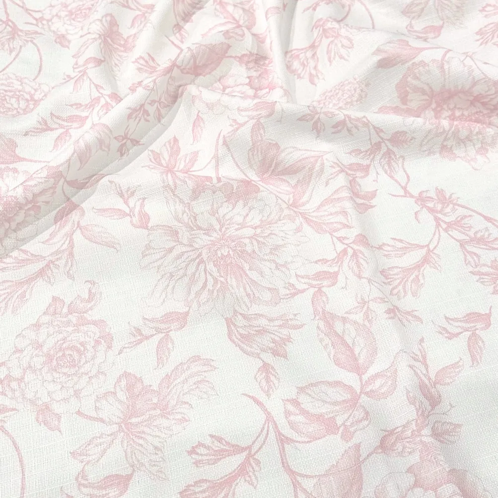 Artistry Bloom (Slub Print) Table Linen in Dusty Rose