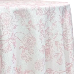 Artistry Bloom (Slub Print) Table Linen in Dusty Rose