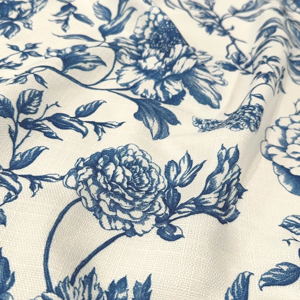 Artistry Bloom (Slub Print) Table Linen in Royal