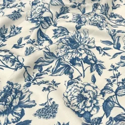 Artistry Bloom (Slub Print) Table Linen in Royal