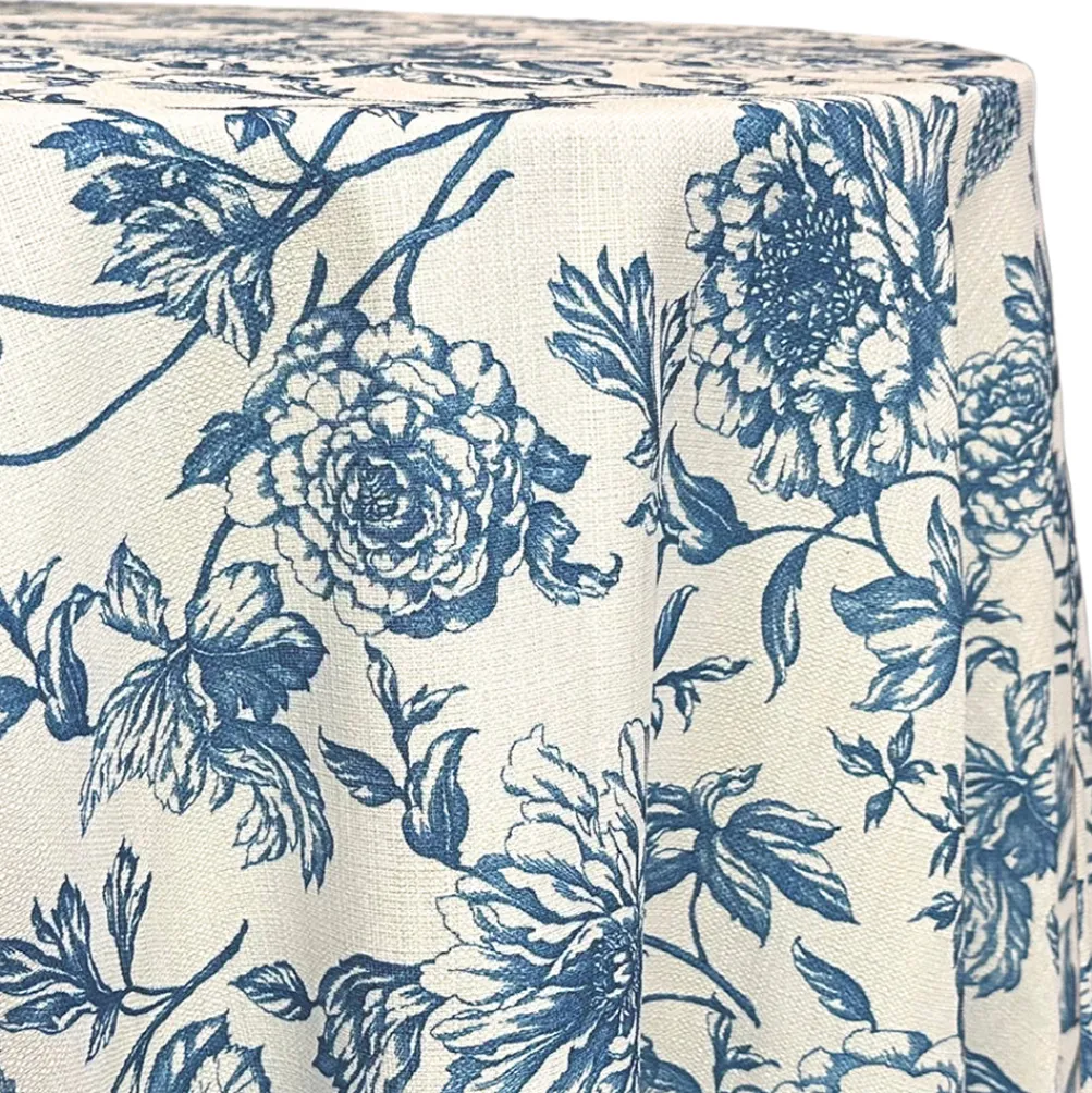 Artistry Bloom (Slub Print) Table Linen in Royal