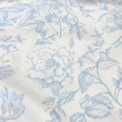 Artistry Bloom (Slub Print) Table Runner in Lt Blue