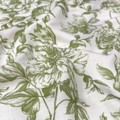 Artistry Bloom (Slub Print) Table Runner in Sage