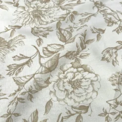 Artistry Bloom (Slub Print) Table Runner in Taupe