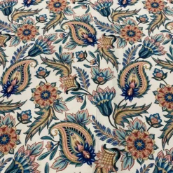 Asian Paisley (Dupioni) Table Runner in Teal