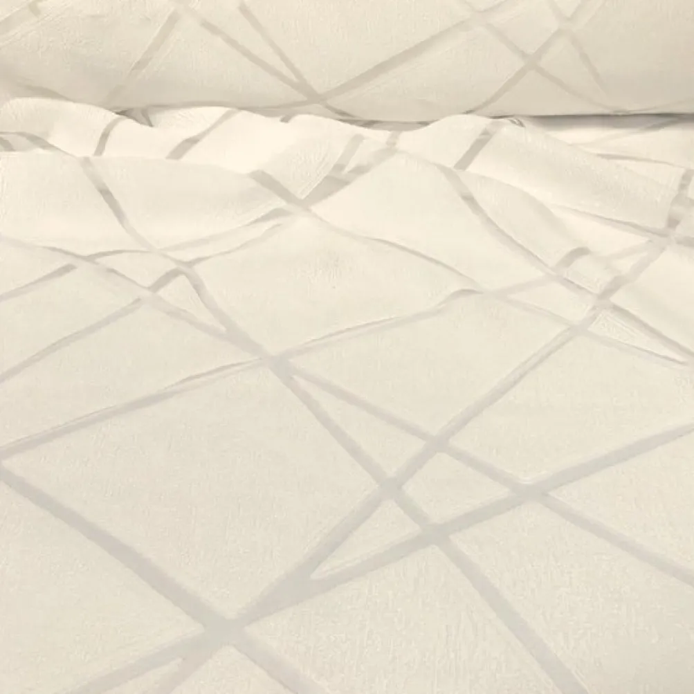 Atlas Sheer Table Linen in Ivory