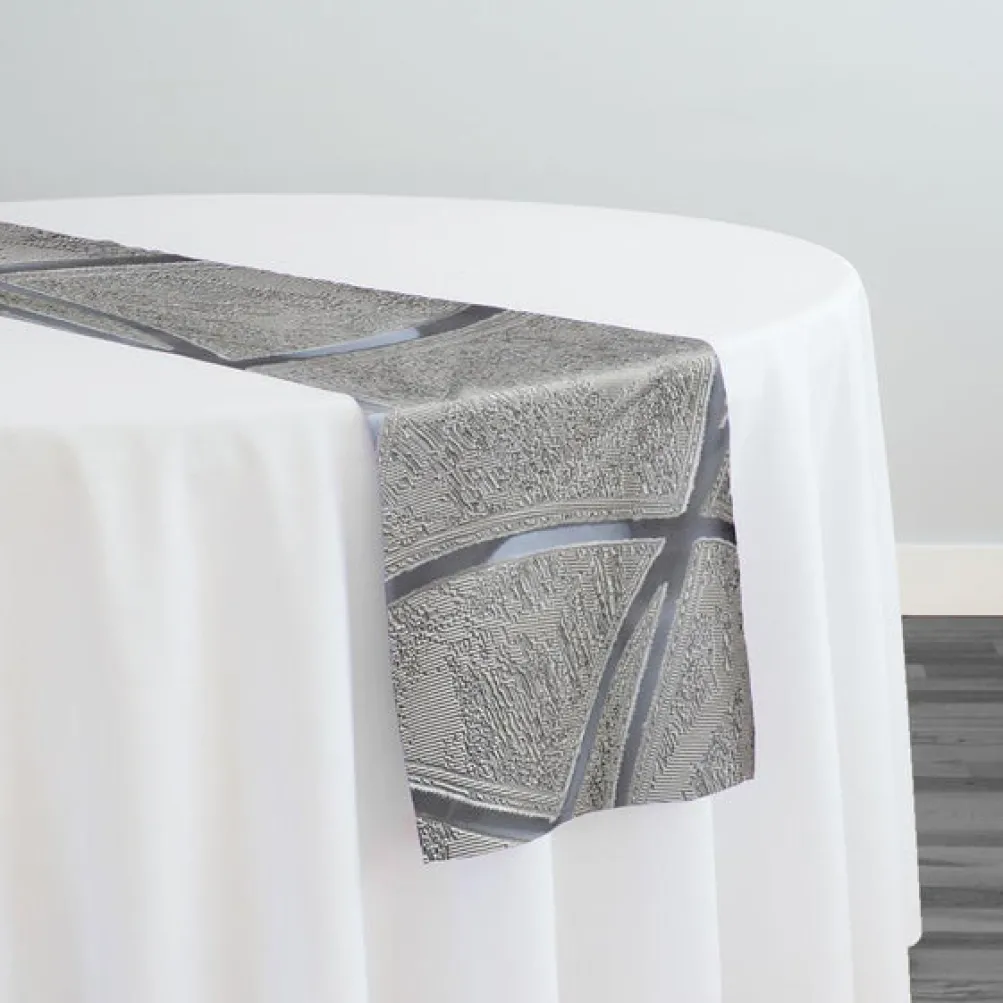 Atlas Sheer Table Runner in Silver