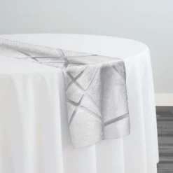 Atlas Sheer Table Runner in White