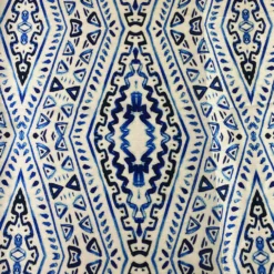 Aztec Print (Dupioni) Table Linen in Royal