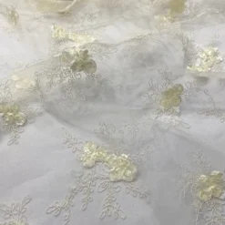 Baby Rose Embroidery Table Runner in Ivory