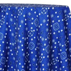 Bandana (Poly Print) Table Linen in Royal
