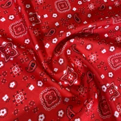 Bandana (Poly Print) Table Napkin in Red