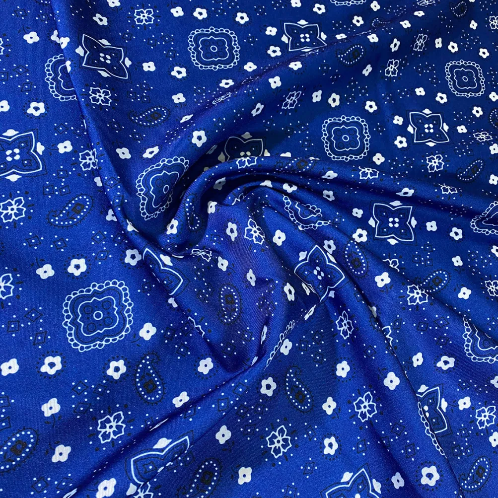 Bandana (Poly Print) Table Napkin in Royal