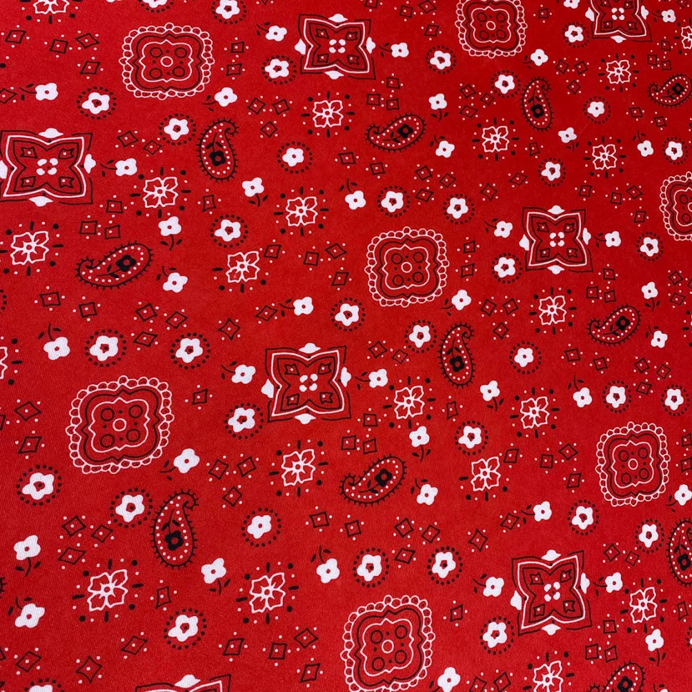 Bandana (Poly Print) Table Runner in Red